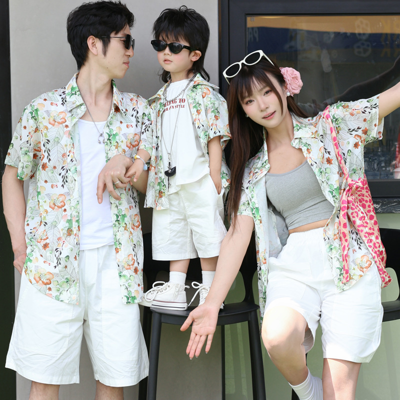 Plant Parent Shirt - Tatil Görünümü Ebeveyn-çocuk Çiçek Gömlek Tüm