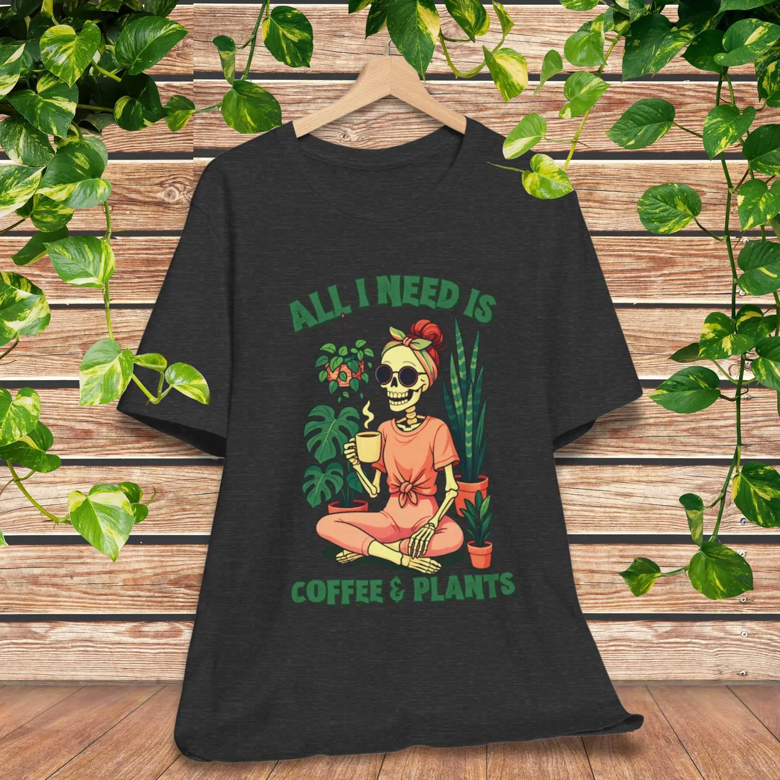Plant Parent Shirt - Kahve Bağımlıları ve Bitki Sever Bayanlar