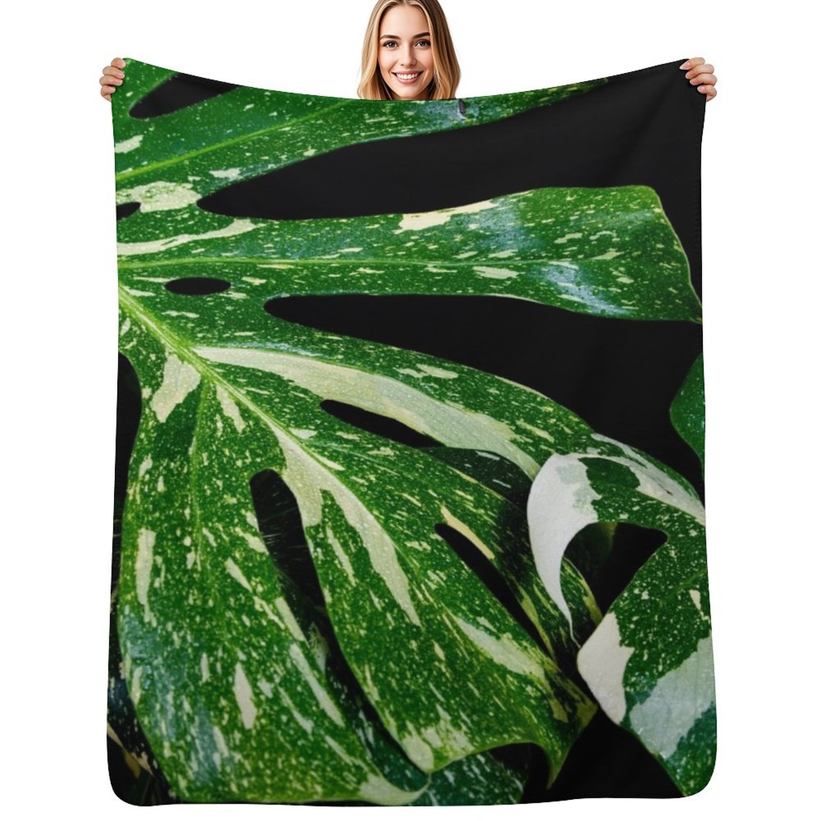 Monstera Thai Constellation - Monstera Thai Constellation Desenli Yorgan, Özel