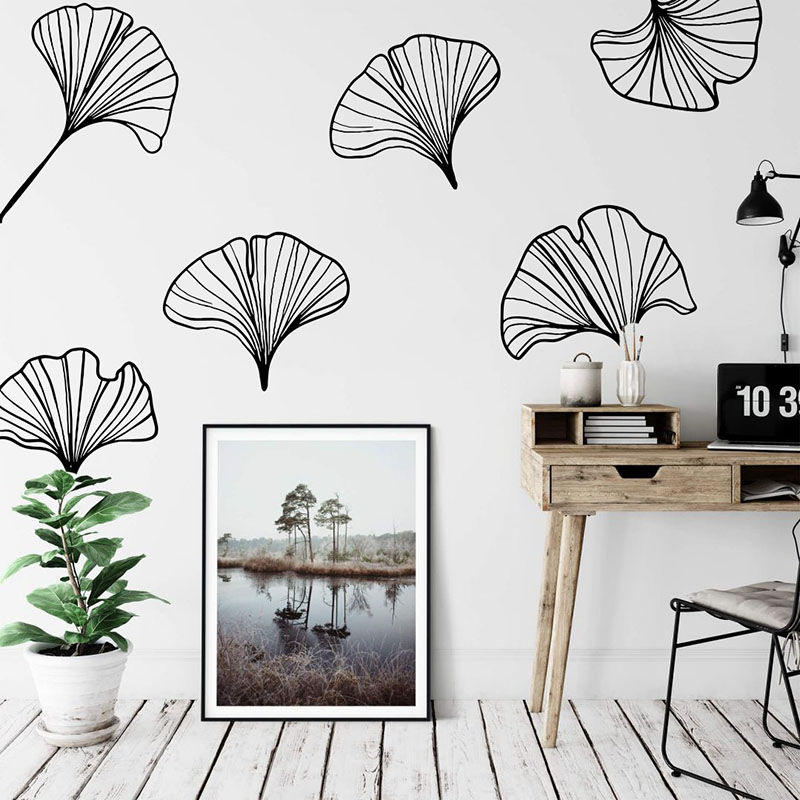 Monstera Thai Constellation - ndan büyük 6'lı paket Ginkgo yaprakları